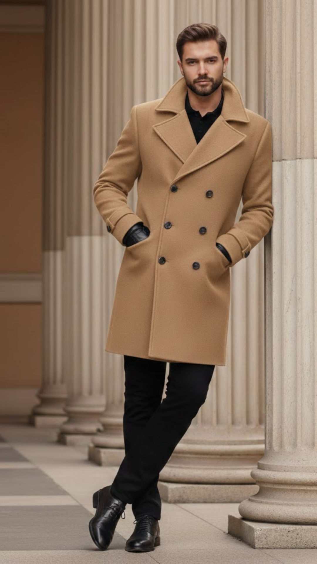 Marcello | Abrigo cruzado de invierno para hombre