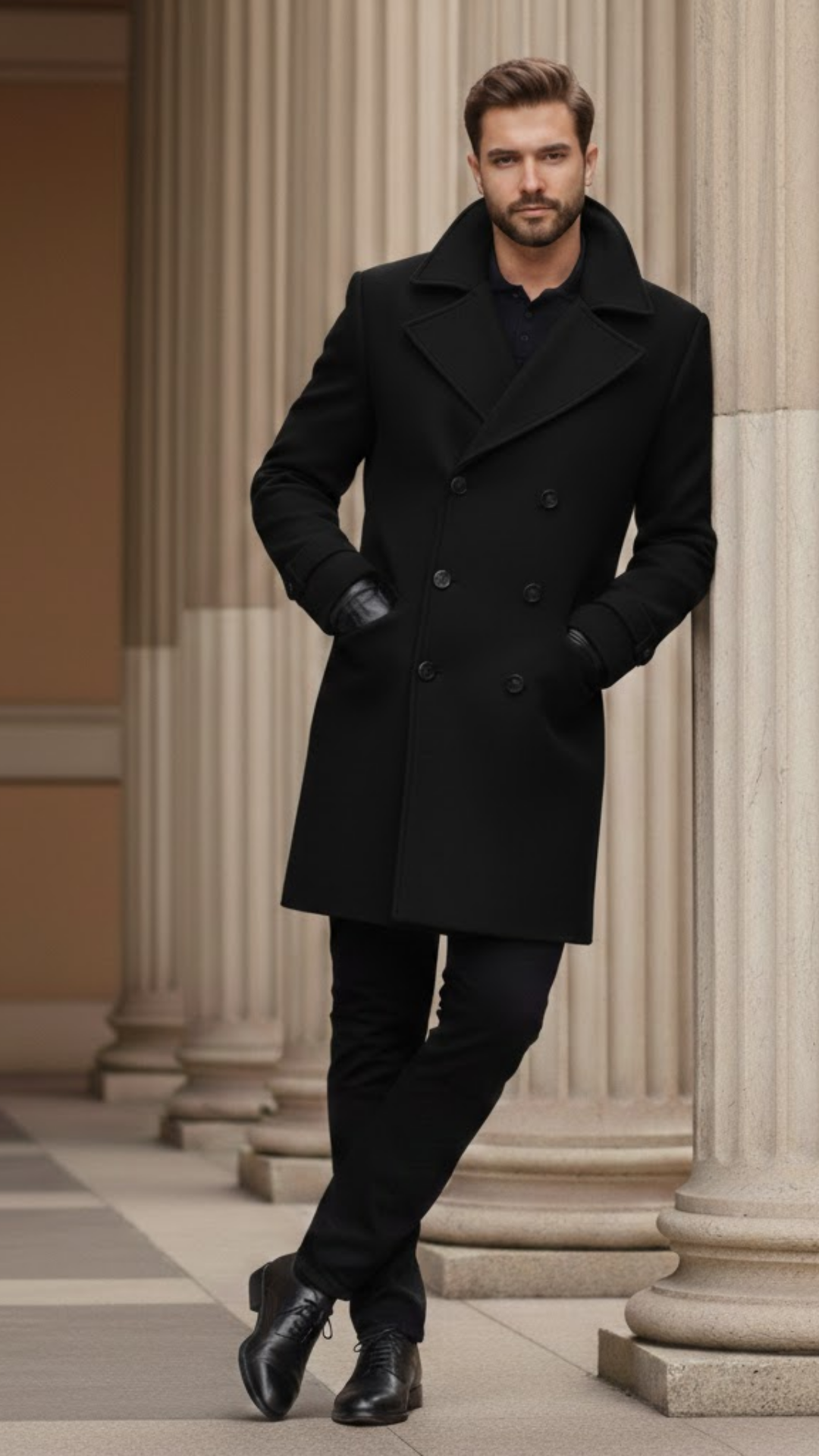 Marcello | Abrigo cruzado de invierno para hombre