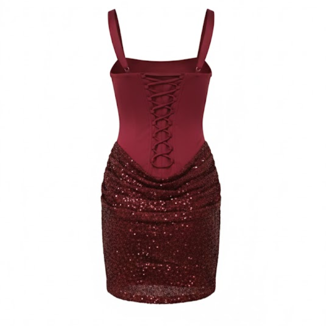 Catalina | Vestido mini de escote cuadrado