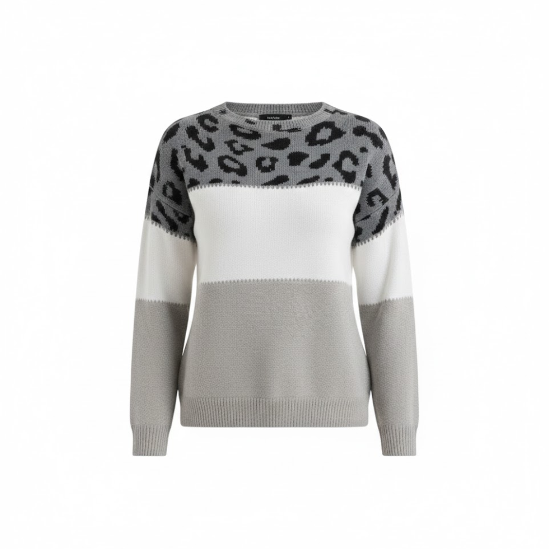 Noémie | Suéter elegante con estampado de leopardo