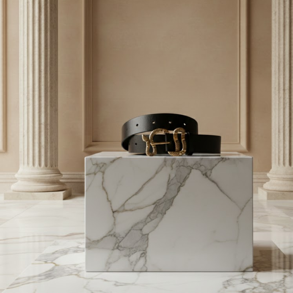 ALBA™ | Cinturón de cuero con hebilla de serpiente en uno